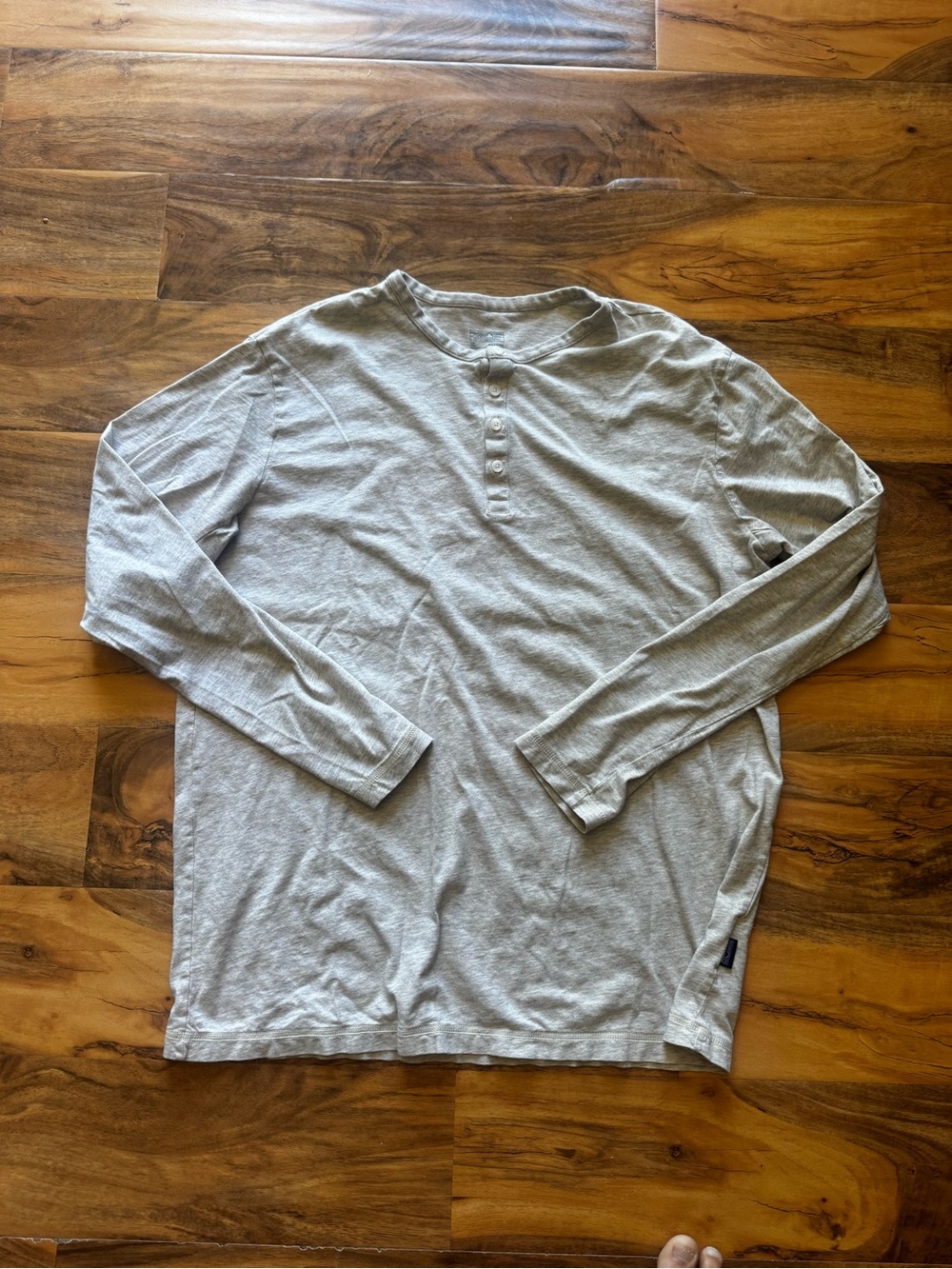 Patagonia Light Gray Long-Sleeve Henley